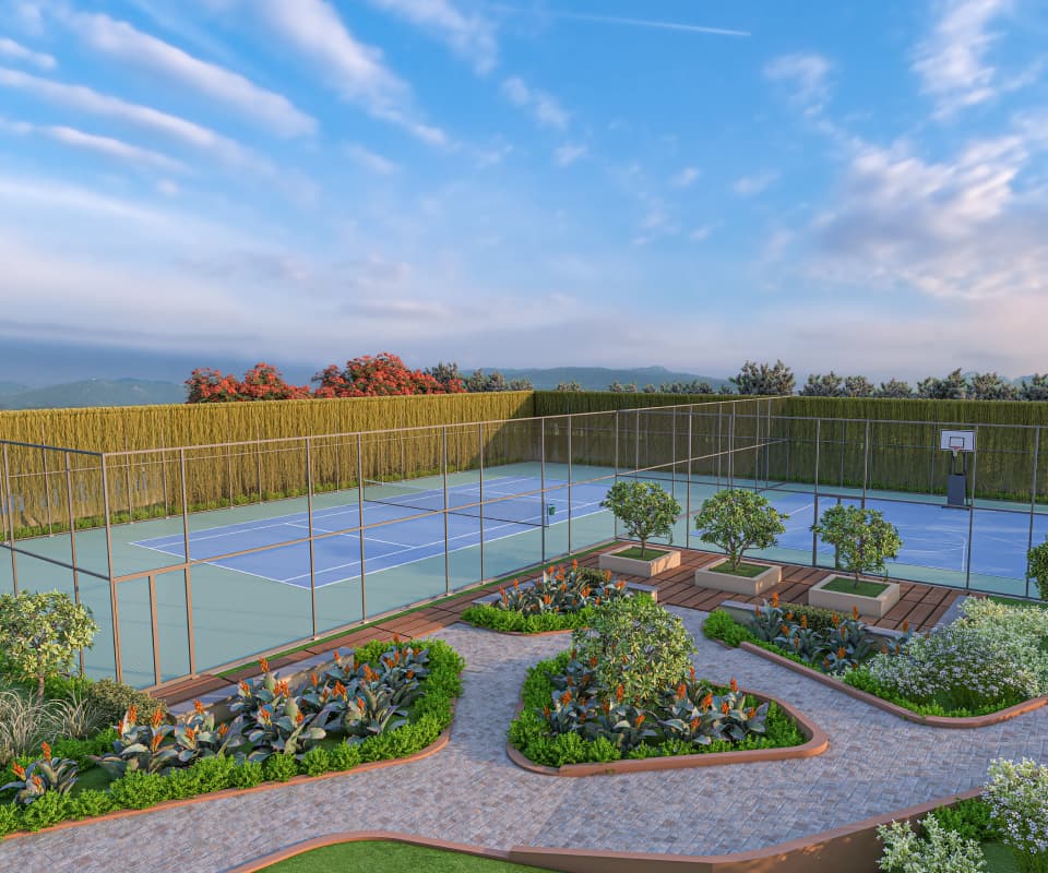 Hiranandani Hebbal Project Badminton court