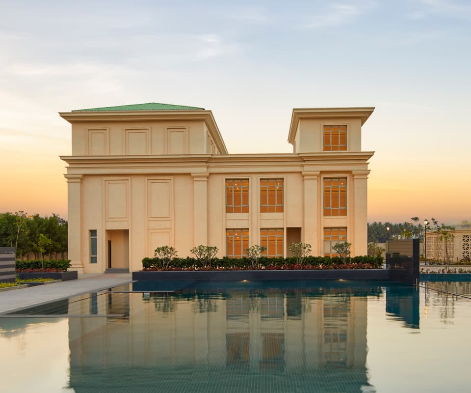 Hiranandani Hebbal Project Pool side view