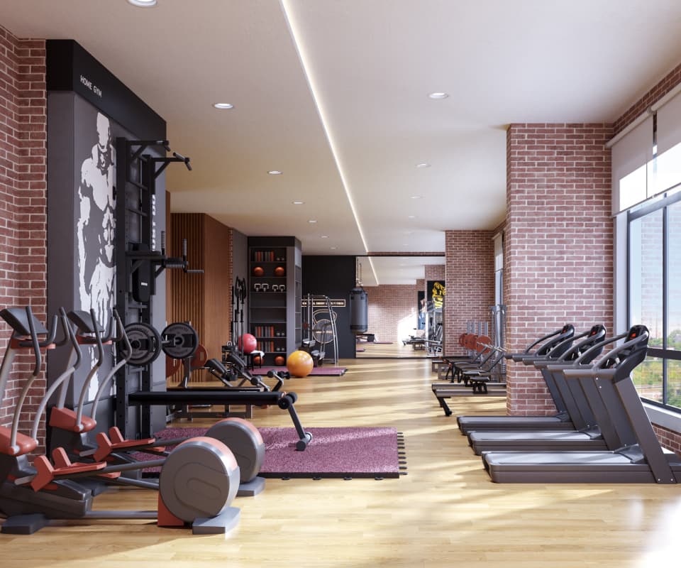 Hiranandani Belicia Project Rooftop Gymnasium