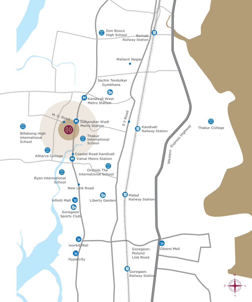 Hiranandani Castalia Map, Thane