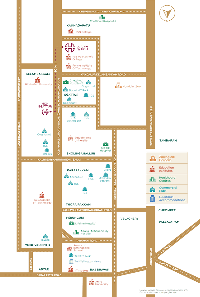 Hiranandani Thaiyur Map, Chennai
